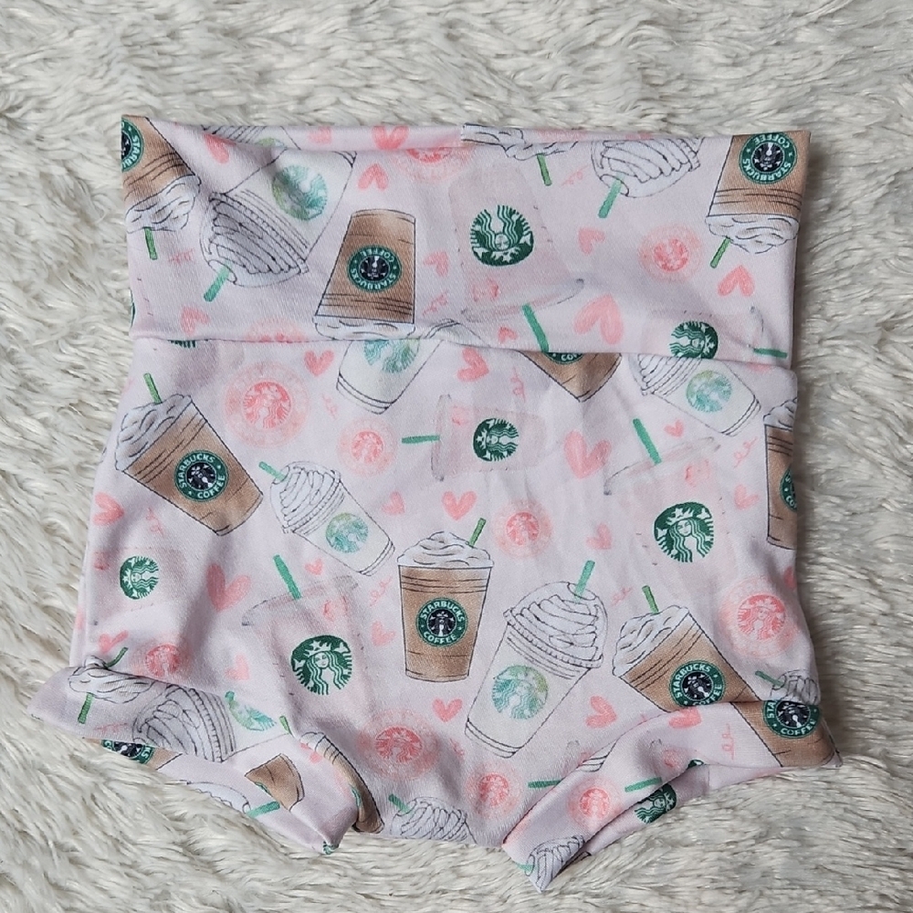 Handmade Baby Coffee Print Bummies